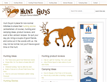 Tablet Screenshot of huntguys.com
